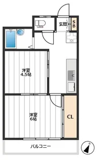 シャトー小林【3階】の間取り