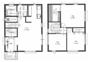 岡山県倉敷市福島【一戸建】の間取り