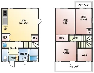 宮城県石巻市浜松町【一戸建】の間取り