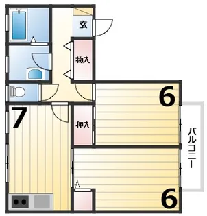 ピボットハイムA【1階】の間取り