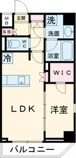 クオリタス本所吾妻橋【5階】の間取り