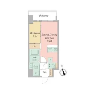 大阪府大阪市浪速区日本橋東1【マンション】の間取り