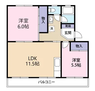 レジデンスBisyo【3階】の間取り