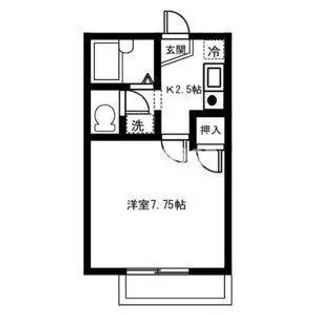 ラフォーレSOUTH【2階】の間取り