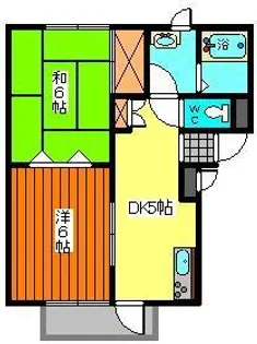 エルスクエア八橋大畑【2階】の間取り