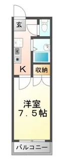 東京都小平市花小金井1【アパート】の間取り