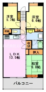 フェリス蘇我【3階】の間取り