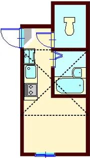 インベスト中延III【1階】の間取り