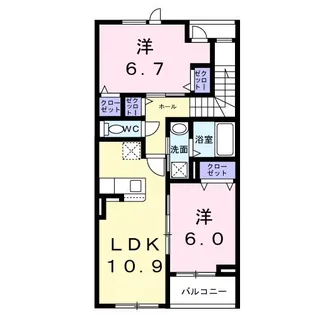 T&K【3階】の間取り
