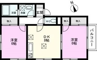 グリュックB棟【1階】の間取り