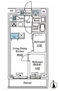 東京都練馬区桜台3【マンション】の間取り