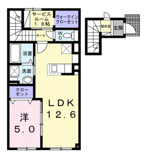 ルーエ【2階】の間取り