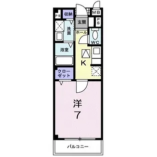 パインビレッジ56【1階】の間取り