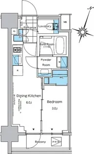 ルフォンプログレ神田プレミア【5階】の間取り