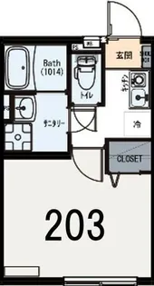 IXO西が丘【2階】の間取り