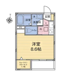 Lush Life Sekiba【1階】の間取り
