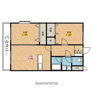 茨城県神栖市筒井【アパート】の間取り