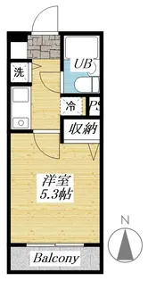 東京都日野市大坂上1【マンション】の間取り