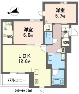 プロムナード【2階】の間取り