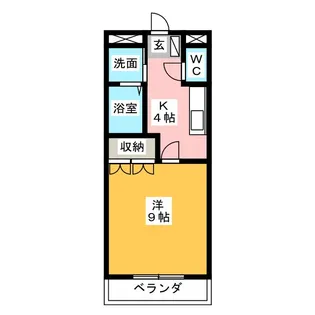 メゾンドグランドールII【2階】の間取り