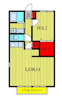 カーサ・デューク【2階】の間取り