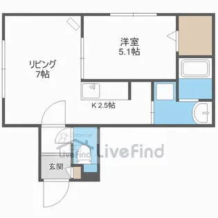 グランメール 南郷通16【1階】の間取り