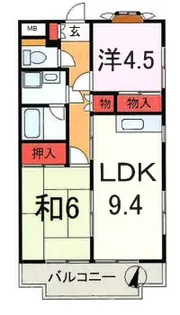 ハイツラン【2階】の間取り