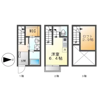 al’aise高畑 B棟【1階】の間取り