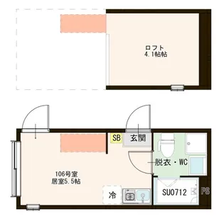 西新井テラス【1階】の間取り
