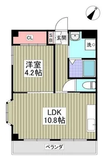 東京都東大和市清原2【マンション】の間取り