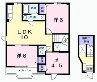 エアリーA棟【2階】の間取り
