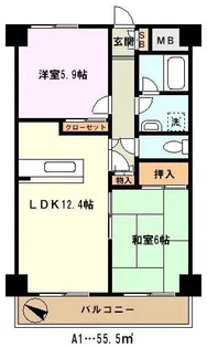 埼玉県川口市幸町1【マンション】の間取り