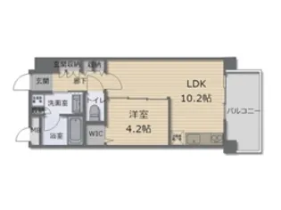ワイズグレイスシティ久茂地【2階】の間取り