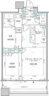 東京都中央区勝どき4【マンション】の間取り
