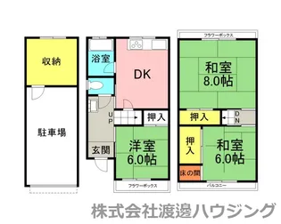 大阪府大東市緑が丘1【一戸建】の間取り