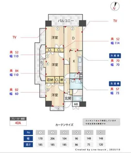ルクレ川口イースト【2階】の間取り