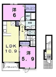 カーサ・ボナール【2階】の間取り