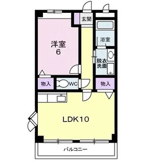 大阪府羽曳野市樫山【マンション】の間取り