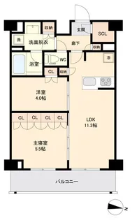 東京都墨田区亀沢4【マンション】の間取り