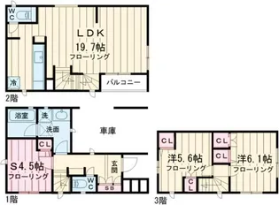 東京都江戸川区篠崎町4【一戸建】の間取り