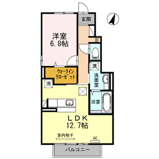 広島県東広島市八本松町米満【アパート】の間取り