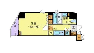 グランドコンシェルジュ新御徒町アジールコート【6階】の間取り