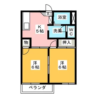 サンハウスつつじ【2階】の間取り