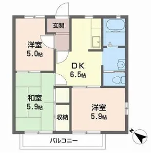 フレグランスH・M【2階】の間取り