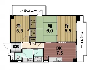 パークコート大津【3階】の間取り