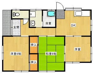大分県大分市牧1【一戸建】の間取り