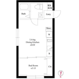 グラウンデュークス西大島【5階】の間取り