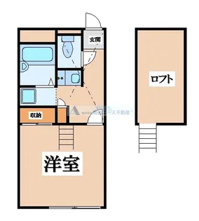 レオパレスサンモールII【2階】の間取り