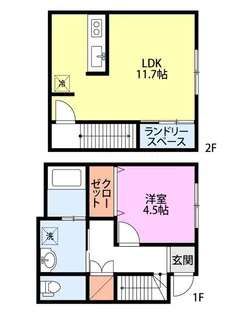 ペッシェルーナ【2階】の間取り