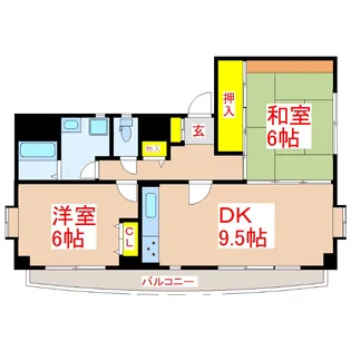 メゾンK【2階】の間取り